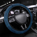 Gold Coast Titans Steering Wheel Cover Polynesian Tribal Chest and Sleeve Tattoo