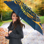 Personalized Gold Coast Titans Umbrella Polynesian Tribal Chest and Sleeve Tattoo