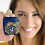 Personalized Parramatta Eels AirPods Case Polynesian Tribal Chest and Sleeve Tattoo