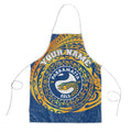 Personalized Parramatta Eels Apron Polynesian Tribal Chest and Sleeve Tattoo