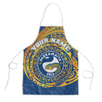 Personalized Parramatta Eels Apron Polynesian Tribal Chest and Sleeve Tattoo