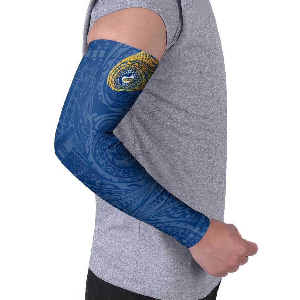 Personalized Parramatta Eels Arm Sleeves Polynesian Tribal Chest and Sleeve Tattoo