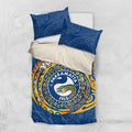 Personalized Parramatta Eels Bedding Set Polynesian Tribal Chest and Sleeve Tattoo