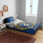 Personalized Parramatta Eels Bedding Set Polynesian Tribal Chest and Sleeve Tattoo