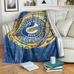 Personalized Parramatta Eels Blanket Polynesian Tribal Chest and Sleeve Tattoo