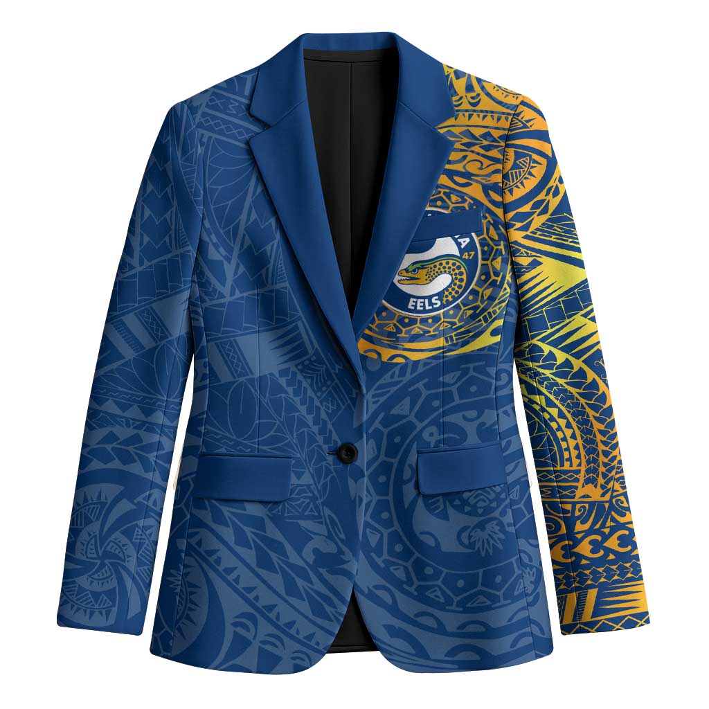 Personalized Parramatta Eels Blazer Polynesian Tribal Chest and Sleeve Tattoo