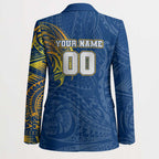 Personalized Parramatta Eels Blazer Polynesian Tribal Chest and Sleeve Tattoo