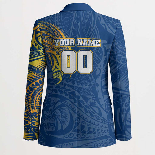 Personalized Parramatta Eels Blazer Polynesian Tribal Chest and Sleeve Tattoo