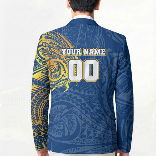 Personalized Parramatta Eels Blazer Polynesian Tribal Chest and Sleeve Tattoo