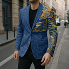 Personalized Parramatta Eels Blazer Polynesian Tribal Chest and Sleeve Tattoo