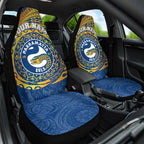 Personalized Parramatta Eels Car Seat Cover Polynesian Tribal Chest and Sleeve Tattoo