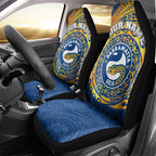 Personalized Parramatta Eels Car Seat Cover Polynesian Tribal Chest and Sleeve Tattoo