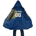 Personalized Parramatta Eels Cloak Polynesian Tribal Chest and Sleeve Tattoo