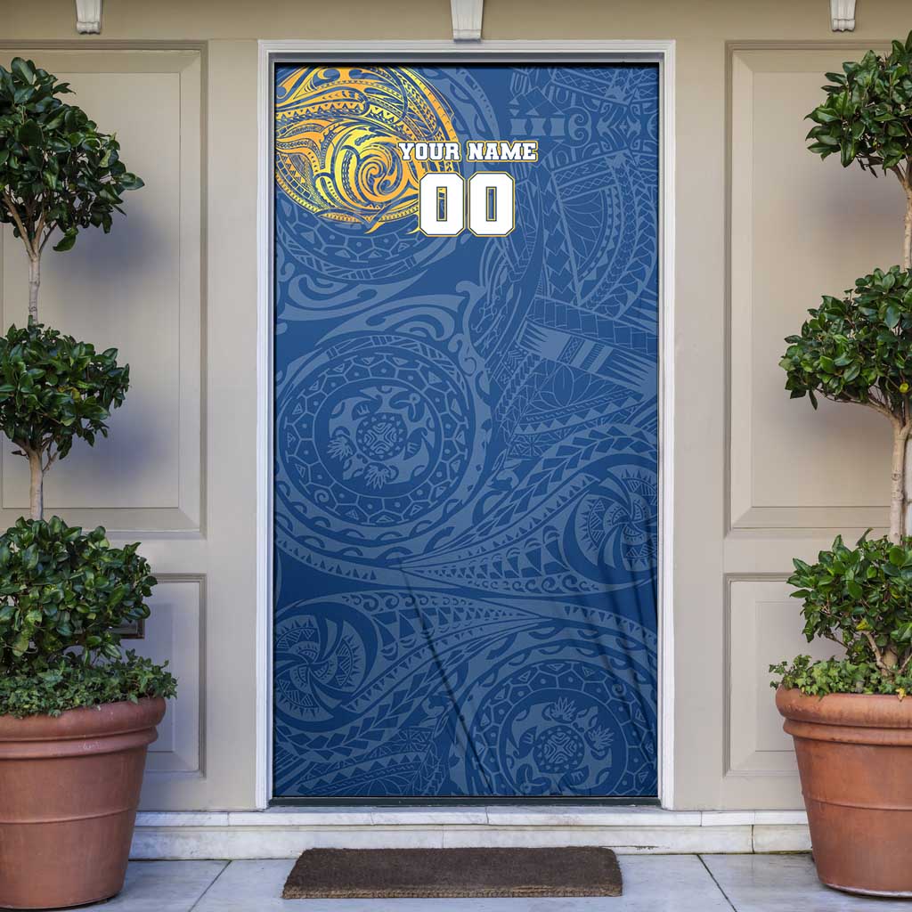 Personalized Parramatta Eels Door Cover Polynesian Tribal Chest and Sleeve Tattoo