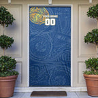Personalized Parramatta Eels Door Cover Polynesian Tribal Chest and Sleeve Tattoo