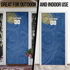 Personalized Parramatta Eels Door Cover Polynesian Tribal Chest and Sleeve Tattoo