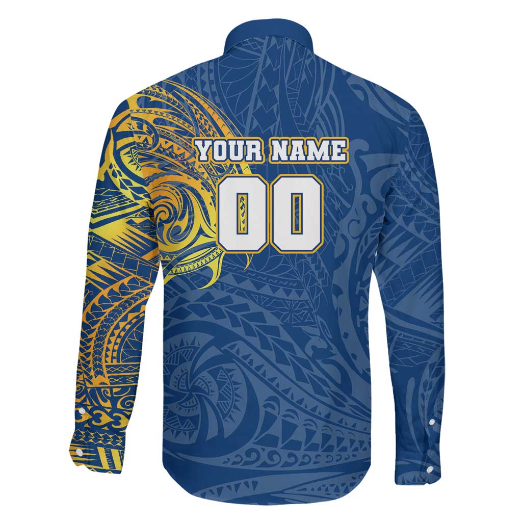 Personalized Parramatta Eels Family Matching Off Shoulder Maxi Dress and Hawaiian Shirt Polynesian Tribal Chest and Sleeve Tattoo