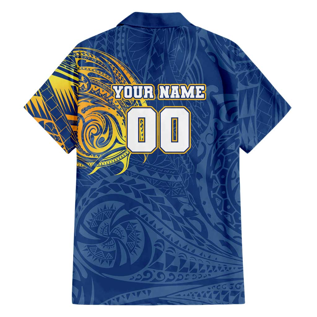 Personalized Parramatta Eels Family Matching Summer Maxi Dress and Hawaiian Shirt Polynesian Tribal Chest and Sleeve Tattoo