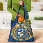 Personalized Parramatta Eels Grocery Bag Polynesian Tribal Chest and Sleeve Tattoo