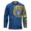 Personalized Parramatta Eels Hockey Jersey Polynesian Tribal Chest and Sleeve Tattoo