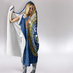 Personalized Parramatta Eels Hooded Blanket Polynesian Tribal Chest and Sleeve Tattoo