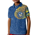 Personalized Parramatta Eels Kid Polo Shirt Polynesian Tribal Chest and Sleeve Tattoo