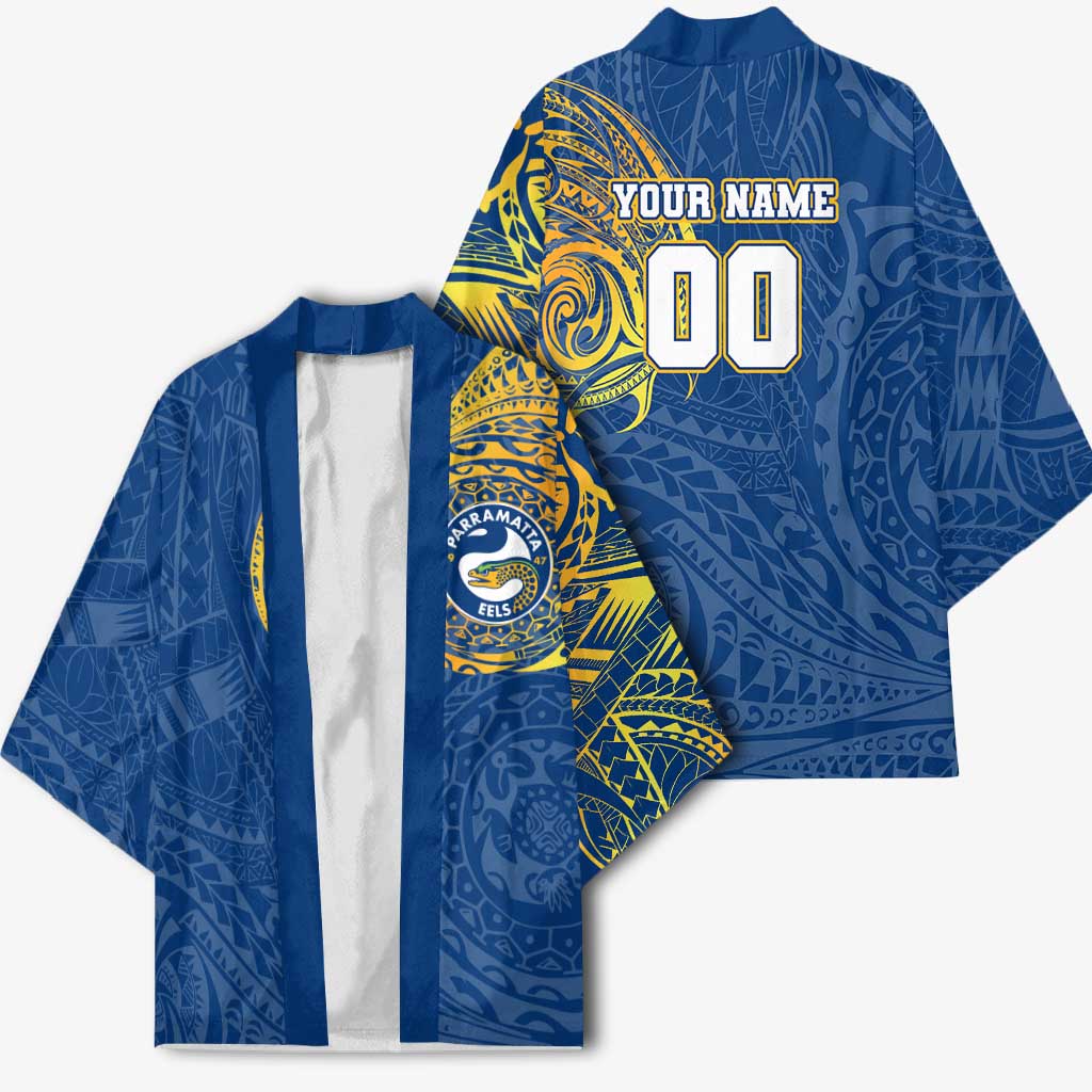 Personalized Parramatta Eels Kimono Polynesian Tribal Chest and Sleeve Tattoo