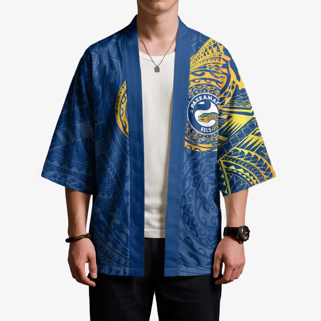 Personalized Parramatta Eels Kimono Polynesian Tribal Chest and Sleeve Tattoo