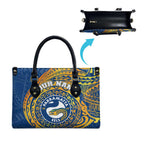 Personalized Parramatta Eels Leather Bag Polynesian Tribal Chest and Sleeve Tattoo