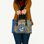 Personalized Parramatta Eels Leather Bag Polynesian Tribal Chest and Sleeve Tattoo