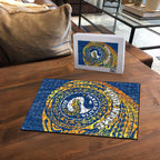 Personalized Parramatta Eels Puzzle Polynesian Tribal Chest and Sleeve Tattoo