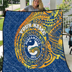 Personalized Parramatta Eels Quilt Polynesian Tribal Chest and Sleeve Tattoo