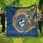 Personalized Parramatta Eels Quilt Polynesian Tribal Chest and Sleeve Tattoo