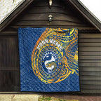 Personalized Parramatta Eels Quilt Polynesian Tribal Chest and Sleeve Tattoo