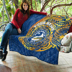 Personalized Parramatta Eels Quilt Polynesian Tribal Chest and Sleeve Tattoo