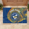 Personalized Parramatta Eels Rubber Doormat Polynesian Tribal Chest and Sleeve Tattoo
