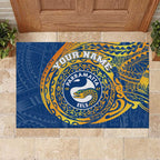 Personalized Parramatta Eels Rubber Doormat Polynesian Tribal Chest and Sleeve Tattoo
