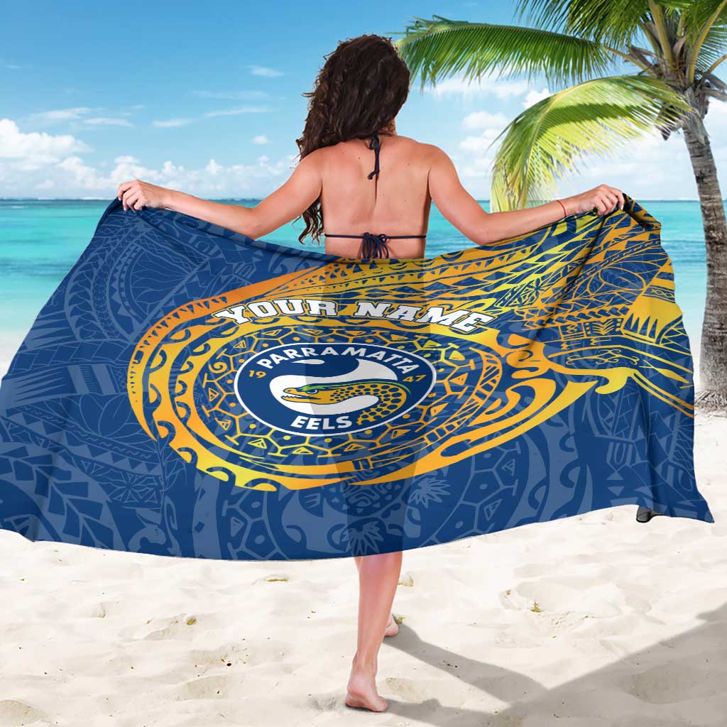 Personalized Parramatta Eels Sarong Polynesian Tribal Chest and Sleeve Tattoo