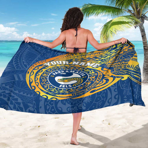 Personalized Parramatta Eels Sarong Polynesian Tribal Chest and Sleeve Tattoo
