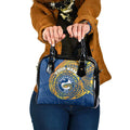 Personalized Parramatta Eels Shoulder Handbag Polynesian Tribal Chest and Sleeve Tattoo