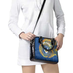 Personalized Parramatta Eels Shoulder Handbag Polynesian Tribal Chest and Sleeve Tattoo