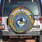 Personalized Parramatta Eels Spare Tire Cover Polynesian Tribal Chest and Sleeve Tattoo