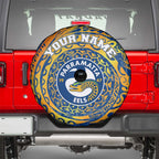 Personalized Parramatta Eels Spare Tire Cover Polynesian Tribal Chest and Sleeve Tattoo