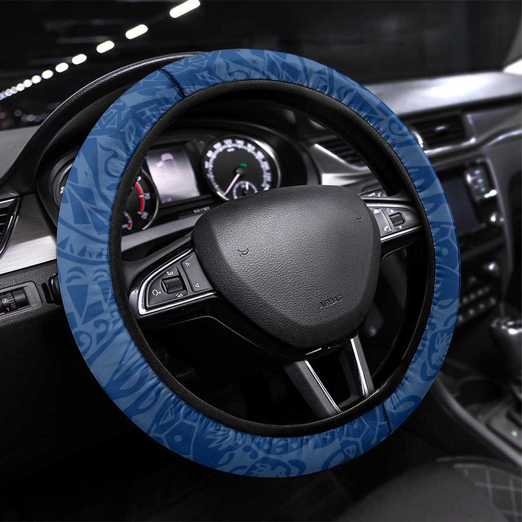 Parramatta Eels Steering Wheel Cover Polynesian Tribal Chest and Sleeve Tattoo