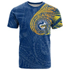Personalized Parramatta Eels T Shirt Polynesian Tribal Chest and Sleeve Tattoo