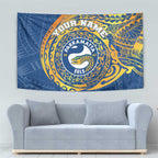Personalized Parramatta Eels Tapestry Polynesian Tribal Chest and Sleeve Tattoo