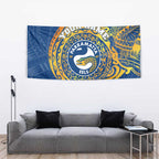 Personalized Parramatta Eels Tapestry Polynesian Tribal Chest and Sleeve Tattoo