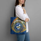 Personalized Parramatta Eels Tote Bag Polynesian Tribal Chest and Sleeve Tattoo