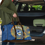 Personalized Parramatta Eels Travel Bag Polynesian Tribal Chest and Sleeve Tattoo