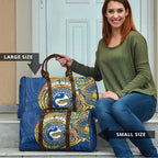Personalized Parramatta Eels Travel Bag Polynesian Tribal Chest and Sleeve Tattoo